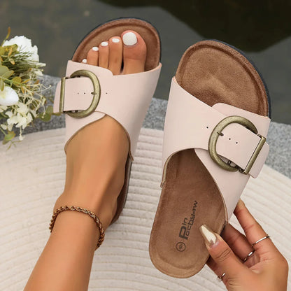 Orthopädische flache Sandalen für Damen