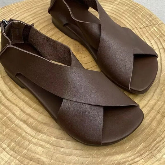 Leren Vintage Sandalen im indischen Stil