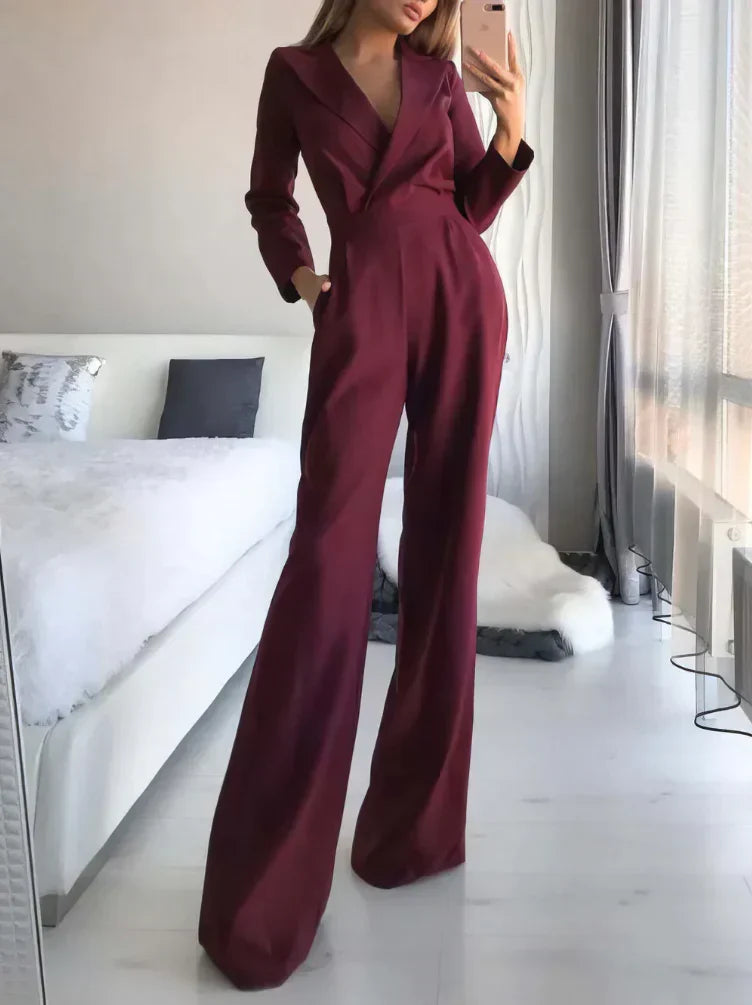 Jumpsuit mit langen Ärmeln