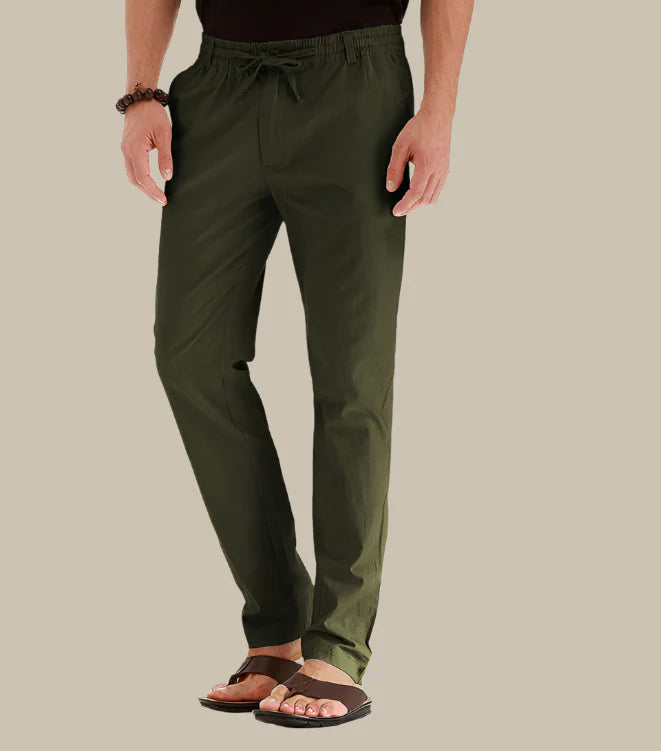 Herren-Sommerhose mit elastischem Bund und klassischem Schnitt
