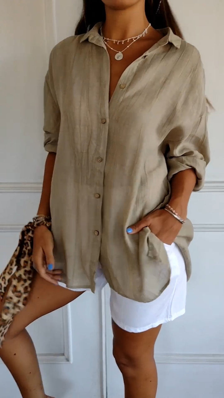Zeitlose Button-Down Bluse für Damen mit Klassischem Schnitt