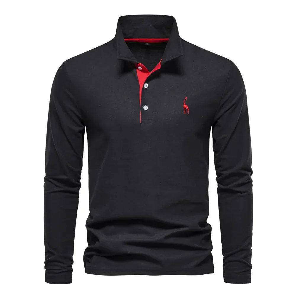 Polo mit langen Ärmeln für Herren